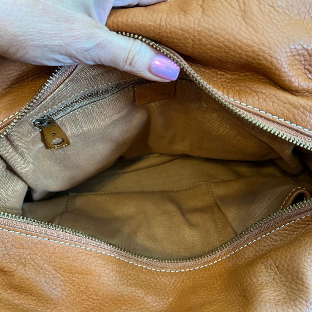 Authentic Celine Brown Leather Bag - Picture 8 of 9